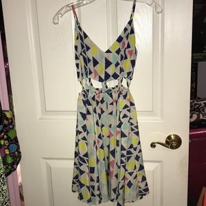 cute cut out mini dress